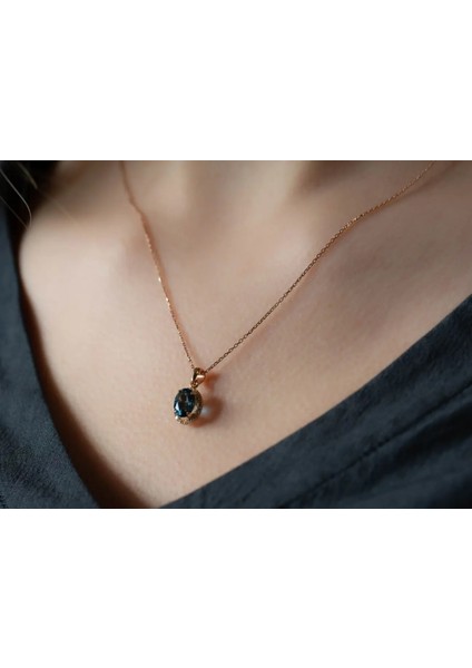 London Blue Pırlanta Kolye fiyatları