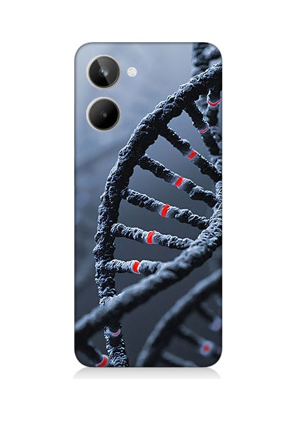 Realme 10 Uyumlu Dna Sarmalı Desenli Silikon Kılıf