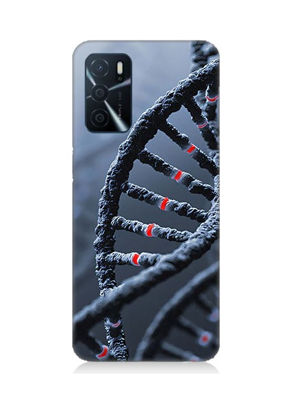 Oppo A16 Uyumlu Dna Sarmalı Desenli Silikon Kılıf