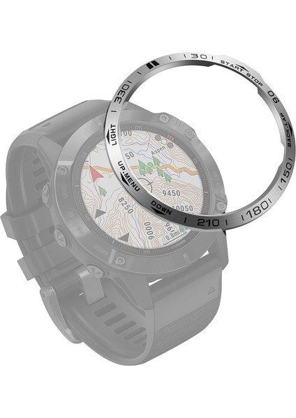 Garmin Fenix ​​6 6 Pro 6 Safir Çelik Çerçeve Halkası (Yurt Dışından)