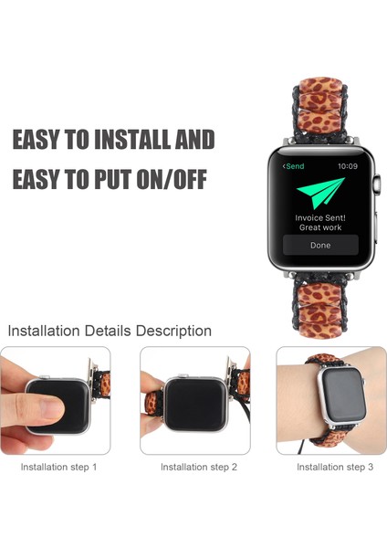 Ahşap Boncuk Askısı I Watch 7 41MM 40MM 38MM (Yurt Dışından) modelleri