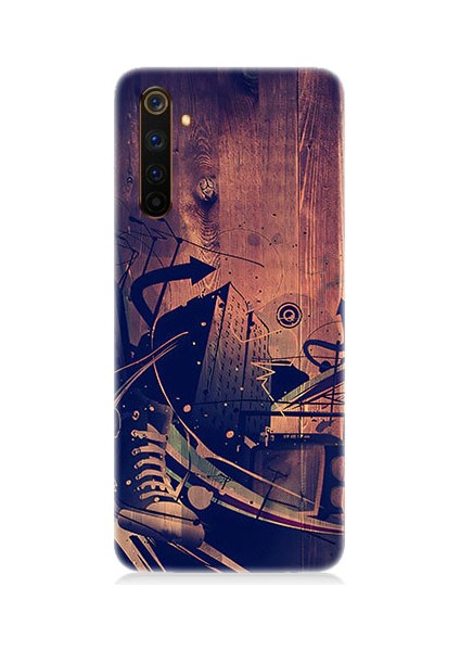 Realme 6 Pro Uyumlu Karanlık Tiyatro Desenli Silikon Kılıf