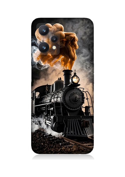 Realme 9 Pro 5g Uyumlu Kara Tren Desenli Silikon Kılıf