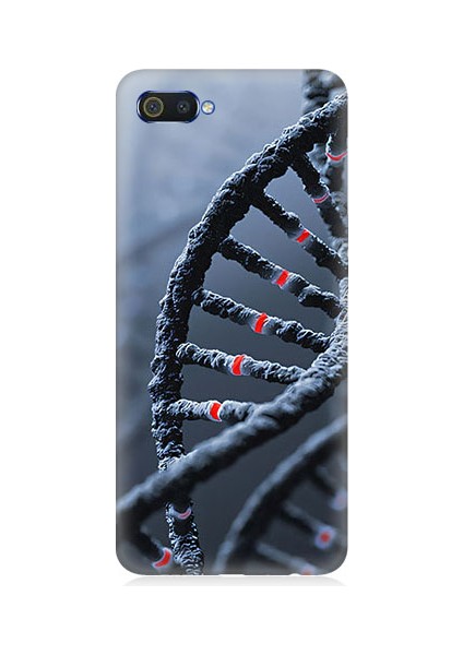 Realme C2 Uyumlu Dna Sarmalı Desenli Silikon Kılıf