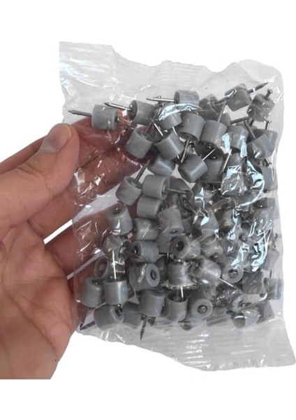 Lüks Çivili Raf Pimi Mobilya Ayakkabılık Dolap Arası Içi Raf Pim Sert Plastik Gri Renk (100 Adet)