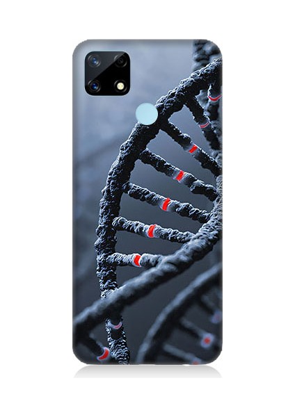 Realme C25 Uyumlu Dna Sarmalı Desenli Silikon Kılıf