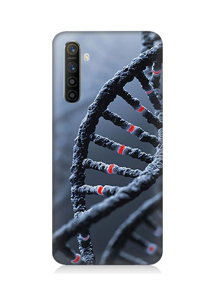 Realme X2 Uyumlu Dna Sarmalı Desenli Silikon Kılıf