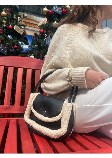 Lindy Kürklü El ve Çapraz Çanta