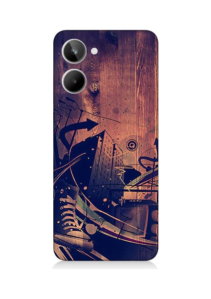 Realme 10 Uyumlu Karanlık Tiyatro Desenli Silikon Kılıf