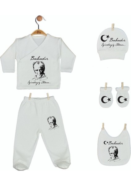 %100 Pamuk Baskılı Isimli Organik Bebek Hastane Çıkışı fiyatları