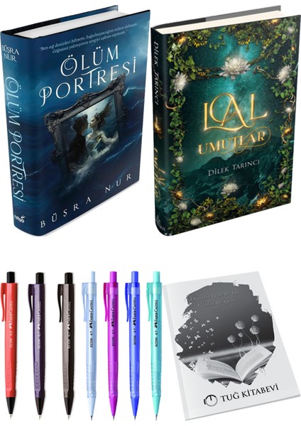 Lal Umutlar 1 Ciltli ve Ölüm Portresi Ciltli Büşra Nur 2'li Set + Hediyeli