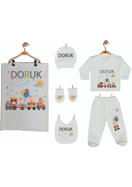 Baskılı %100 Pamuk Isimli Organik Bebek Hastane Çıkışı fırsatları