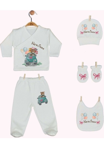 %100 Pamuk Organik Baskılı Isimli Bebek Hastane Çıkışı fiyatları