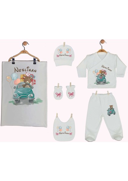 %100 Pamuk Organik Baskılı Isimli Bebek Hastane Çıkışı fırsatları