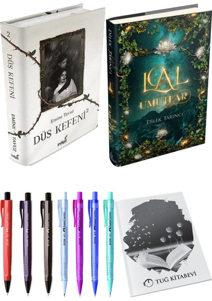 Lal Umutlar 1 Ciltli ve Düş Kefeni 2 Ciltli Emine Tavuz 2'li Set + Hediyeli
