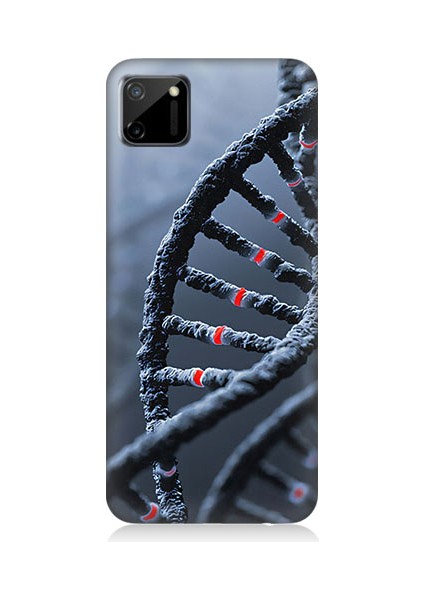 Realme C11 Uyumlu Dna Sarmalı Desenli Silikon Kılıf