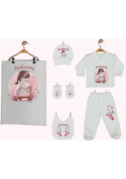 %100 Pamuk Baskılı Isimli Organik Bebek Hastane Çıkışı fiyatları