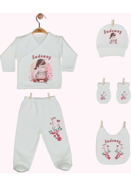 %100 Pamuk Baskılı Isimli Organik Bebek Hastane Çıkışı indirimleri