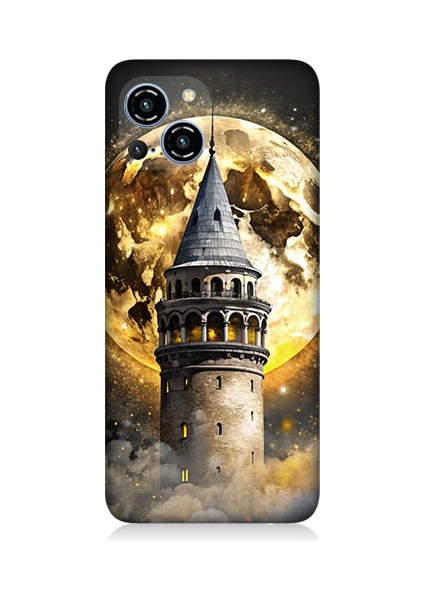 Reeder S23 Pro Max Uyumlu Galata Kulesi Desenli Silikon Kılıf