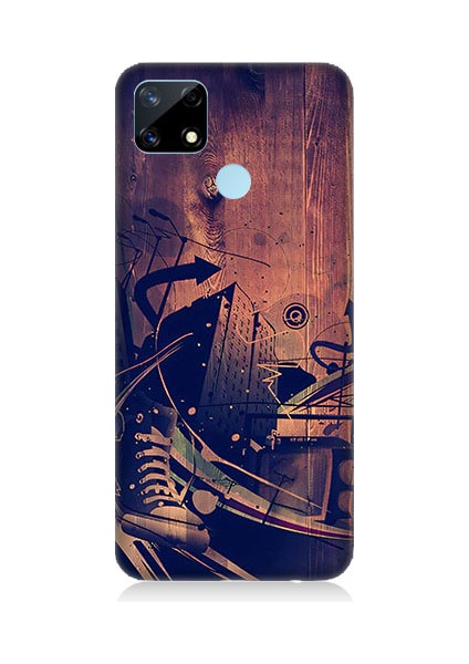 Realme C25 Uyumlu Karanlık Tiyatro Desenli Silikon Kılıf