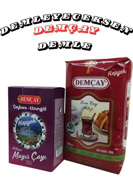 Çaykara-Uzungöl Ilk Hasat Mayıs Çayı 500 gr / Demçay Filiz Çayı 1000 gr