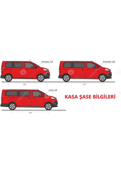 Jumpy Uzun Şase Tavan Çıtası Siyah 2017 - 2024