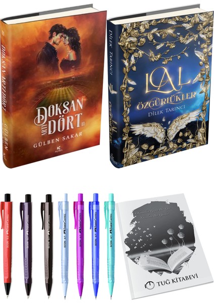 Lal Özgürlükler 2 Ciltli ve Doksan Artı Dört 2 Ciltli Gülben Sakar 2li Set + Hediyeli