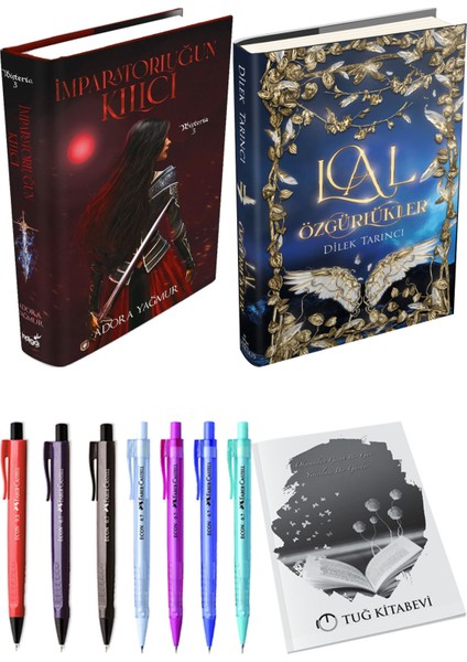 Lal Özgürlükler 2 Ciltli ve Imparatorluğun Kılıcı Ciltli Adora Yağmur 2'li Set + Hediyeli