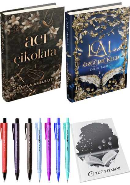 Lal Özgürlükler 2 Ciltli ve Acı Çikolata Ciltli Damla Akbulut 2li Set + Hediyeli