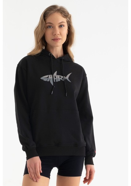 Köpekbalığı Gücü Tasarım Kapşonlu Sweatshirt fırsatları