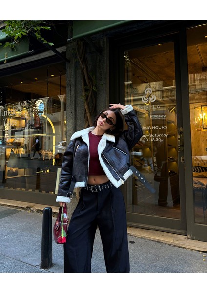 Jayla Biye Detay Crop Kaban 8596 modelleri