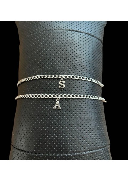 2'li Çelik Harfli Sevgili Çift Bileklik Gümüş fiyatları