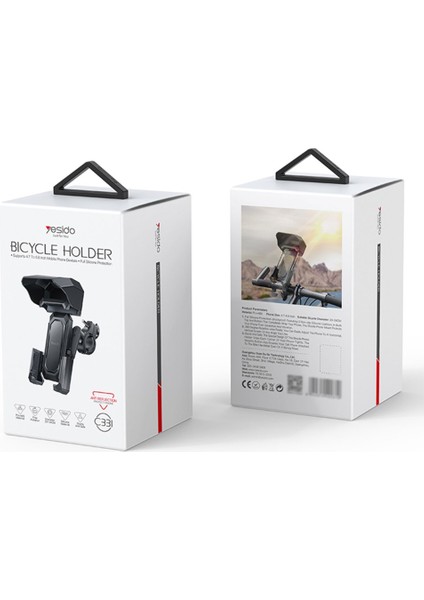 Motorsiklet Bisiklet Telefon Tutucu Kıskaçlı Yağmur Güneş Engelleyici Aparatlı Gidon Bağlantılı 360 fiyatları