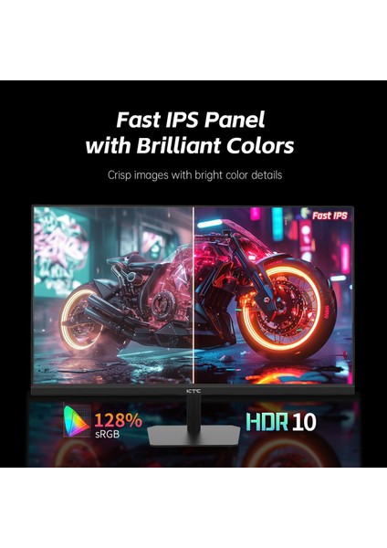 H25T7 24.5" 180 Hz (HDMI + Dısplay Port ) 1920×1080 Freesync Full HD Fast IPS Flat Monitör