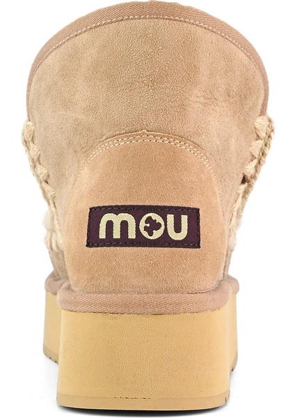 Kadın Bot (Kar) MU.FW681000A Cam Mou Mini Eskimo Platform Boot Camel fırsatları