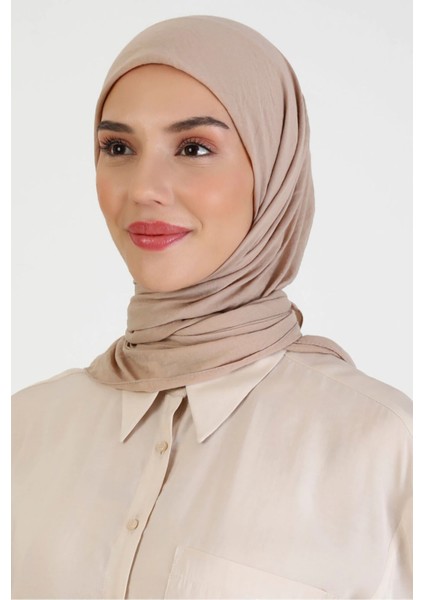 Koyu Bej Harem Scarf Incila Eşarp