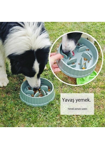 Evcil Hayvan Maması Eşyaları Yavaş Yemek Kasesi Evcil Köpek Kasesi Kalınlaşmış Kaymaz Yavaş Yemek Sütunu Anti-Yutma Kasesi (Yurt Dışından) indirimleri