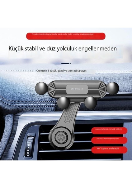 Araç Cep Telefonu Tutucusu Hava Çıkışı Navigasyon Sabit Destek Çerçevesi Sarsıntı Önleyici Yerçekimi Geri Çekilebilir Cep Telefonu Evrensel (Yurt Dışından)