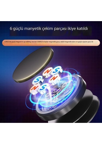 Sıfır Yerçekimi Araba Cep Telefonu Navigasyon Tutucu Yapışkanlı Manyetik Direksiyon Cep Telefonu Tutucusu (Yurt Dışından)
