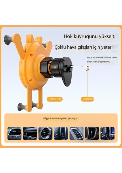 Hava Çıkışı Araba Cep Telefonu Tutucu Tutucu Yerçekimi Tipi Araç Kullanımı Için Cep Telefonu Tutucusu (Yurt Dışından)