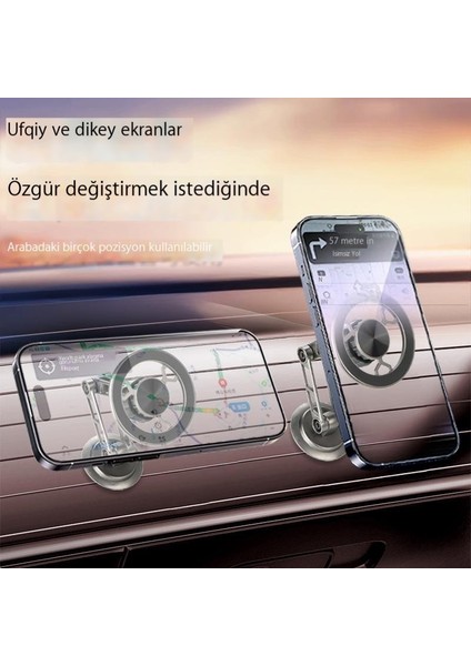 Navigasyon Araba Manyetik Tutucu Gösterge Paneli Araba Cep Telefonu Tutucusu Özel Araba (Yurt Dışından)