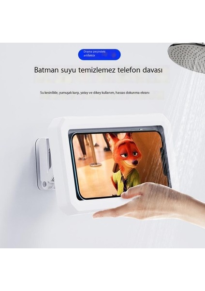 Dönen Katlanır Teleskopik Duvara Monte Dokunmatik Ekran Yumruksuz Masaüstü Cep Telefonu Kutusu Banyo Su Geçirmez Cep Telefonu Tutucusu (Yurt Dışından) fiyatları