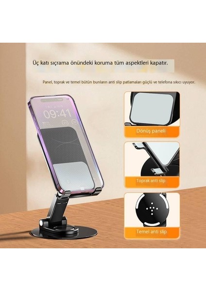 Masaüstü Cep Telefonu Standı Dönebilen Teleskopik Katlanır Cep Telefonu Standı Destek Çerçevesi (Yurt Dışından) fiyatları