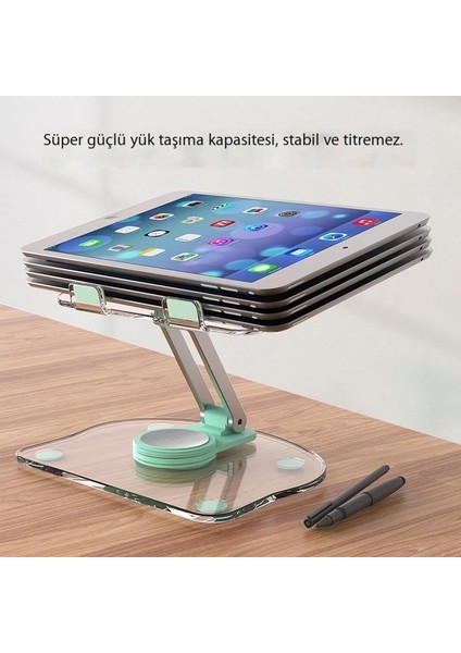 Akrilik Tablet Standı Masaüstü Katlanır Dönebilen Cep Telefonu Desteği Standı Tembel Canlı Yayın Cep Telefonu Standı (Yurt Dışından)