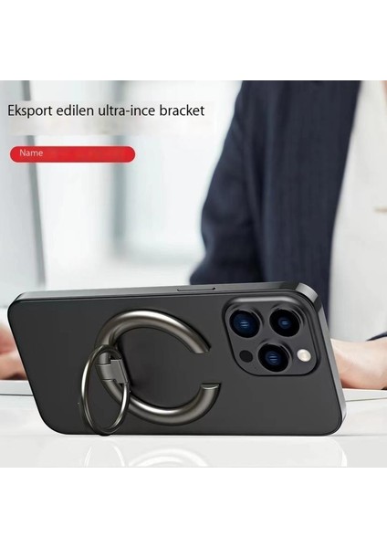 Manyetik Cep Telefonu Tutucu Halkası Dayanıklı Katlanır 360° Dönebilen Güçlü Manyetik Halka Toka Tutucusu Apple Için Uygun (Yurt Dışından)