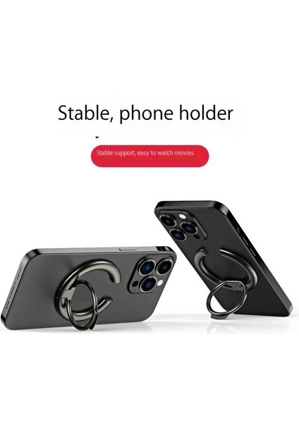 Manyetik Cep Telefonu Tutucu Halkası Dayanıklı Katlanır 360° Dönebilen Güçlü Manyetik Halka Toka Tutucusu Apple Için Uygun (Yurt Dışından)