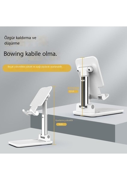 Cep Telefonu Tutucusu Katlanabilir Kaldırma Taşınabilir Depolama Tembel Masaüstü (Yurt Dışından)