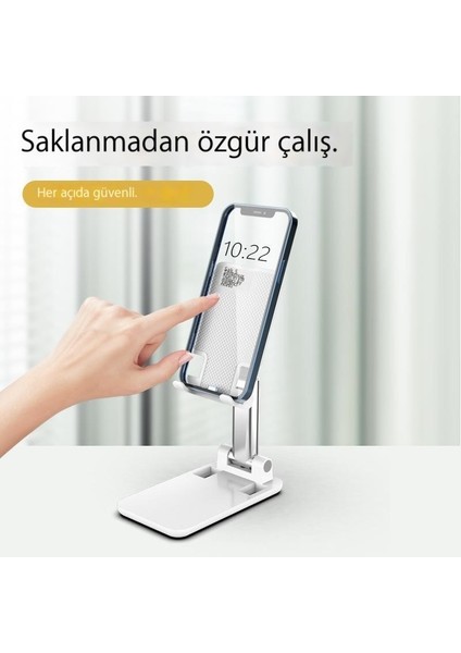Cep Telefonu Tutucusu Katlanabilir Kaldırma Taşınabilir Depolama Tembel Masaüstü (Yurt Dışından)