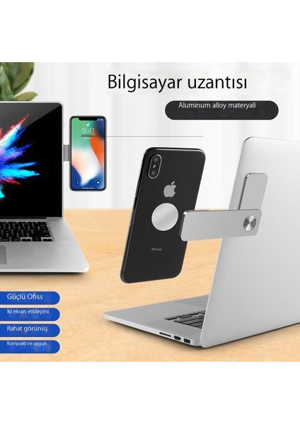 Fonksiyonel Cep Telefonu Tutucusu Yaratıcı Tembel Manyetik Tutucu Katlanabilir ve Taşınabilir Alüminyum Alaşım (Yurt Dışından)