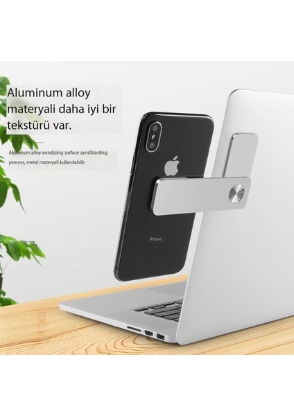 Fonksiyonel Cep Telefonu Tutucusu Yaratıcı Tembel Manyetik Tutucu Katlanabilir ve Taşınabilir Alüminyum Alaşım (Yurt Dışından)